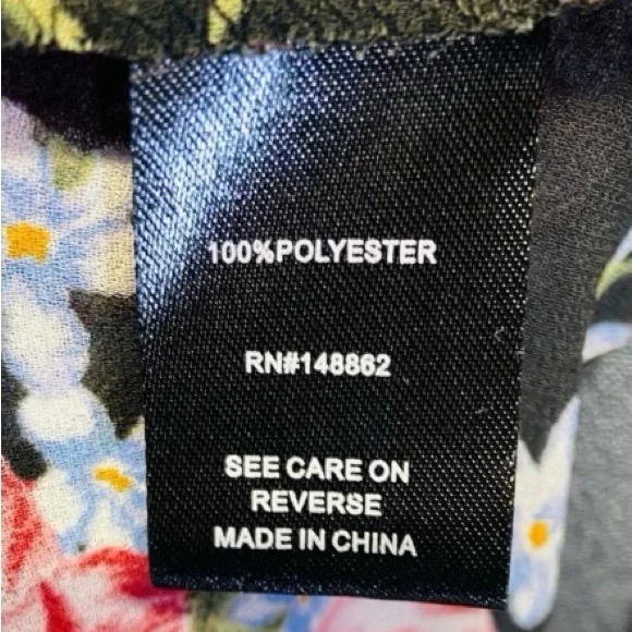 👚 TORRID || Chiffon Hi-Low Floral Sheer Tunic Top- - Picture 3 of 5